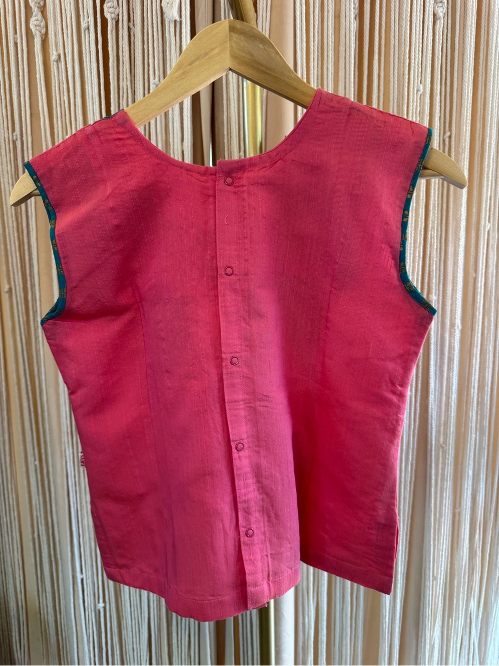 Kid Saara Pattu Pavadai Sattai Choli top Mayil Peacock Rani pink teal size 34 12 - Picture 5 of 15
